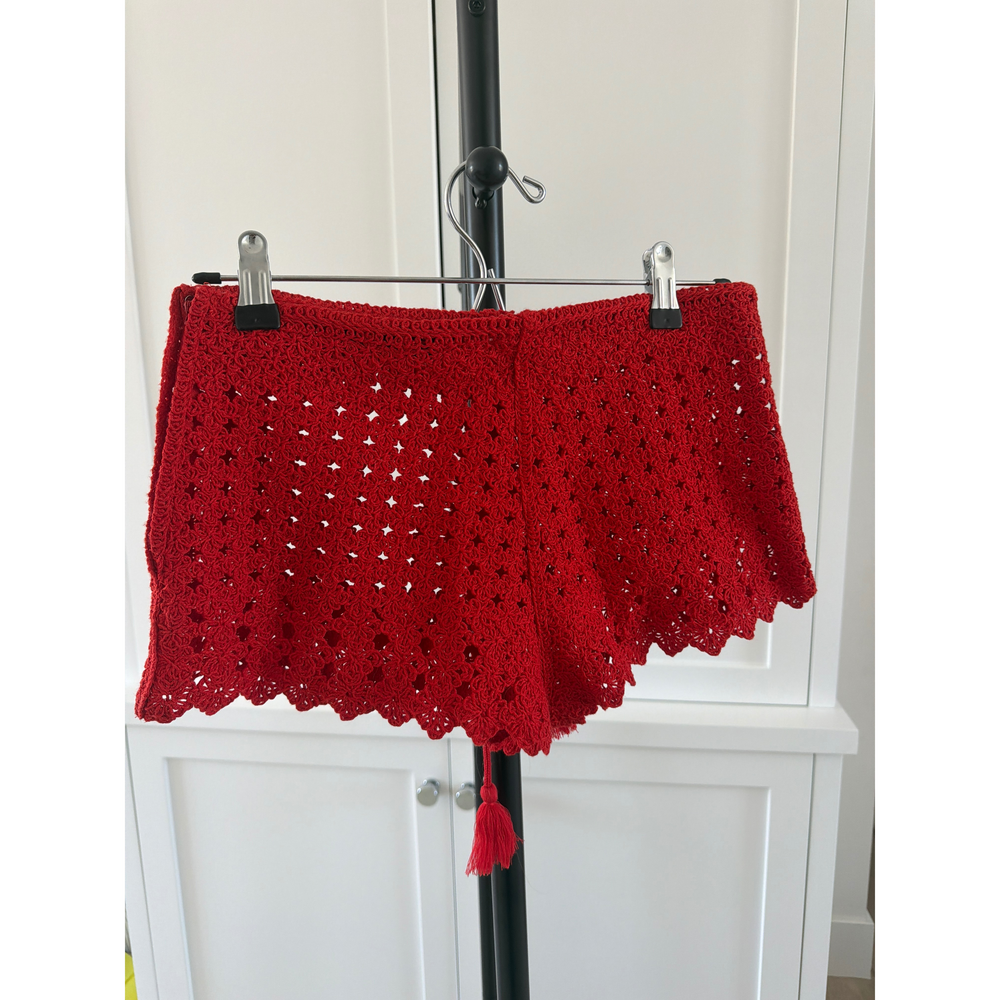 H&M Red Crochet Shorts - Picture 2 of 3